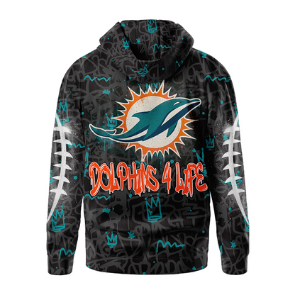 Premium NFL MIA Special Graffiti Hoodie V2 NMD  TTV