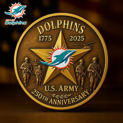 Premium NFL MIA U.S Army Anniversary Coin V1 NMD NHM