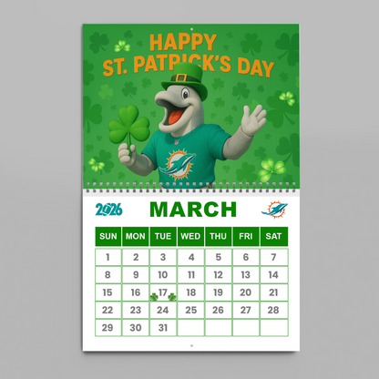 Premium NFL MIA Wall Calendar 2026 V1 NMD TTV