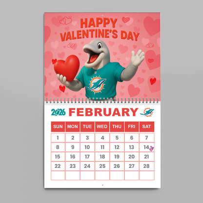 Premium NFL MIA Wall Calendar 2026 V1 NMD TTV