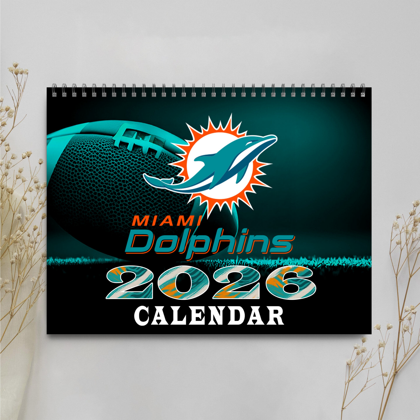 Premium NFL MIA Wall Calendar 2026 V1 NMD TTV