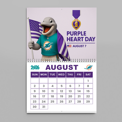 Premium NFL MIA Wall Calendar 2026 V1 NMD TTV