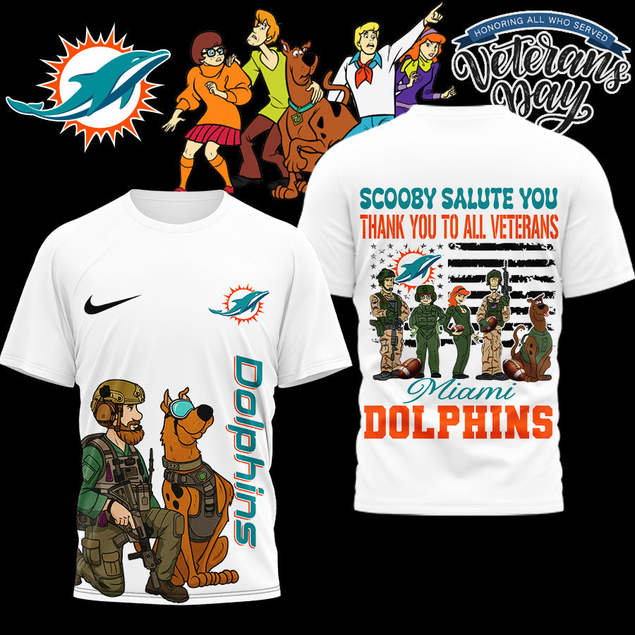 Premium NFL MIA x SCO Salute Veterans T-shirt V15 NMD NHM