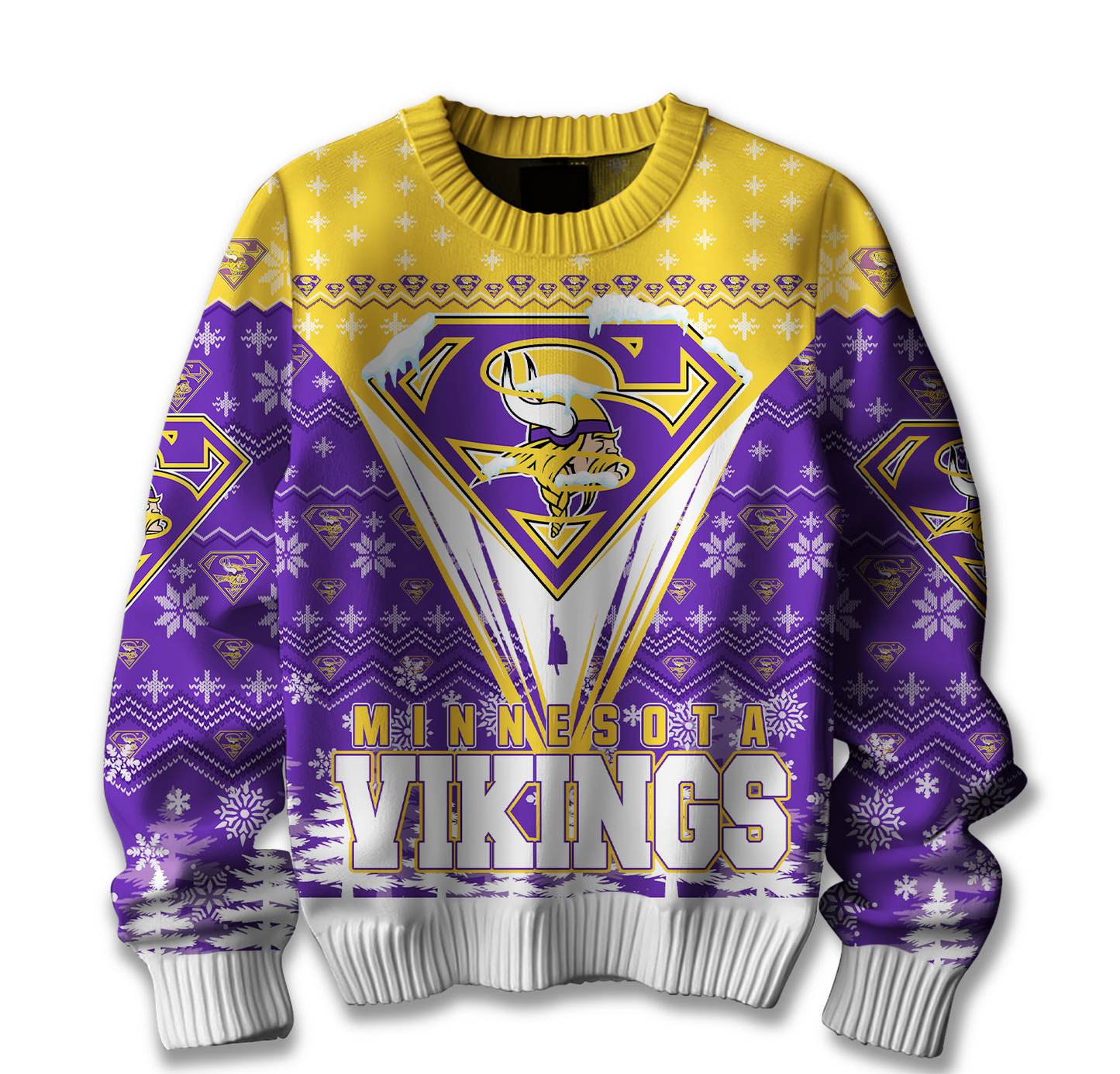 Premium NFL MIN Merry Super Christmas Sweater V1 NMD TTV