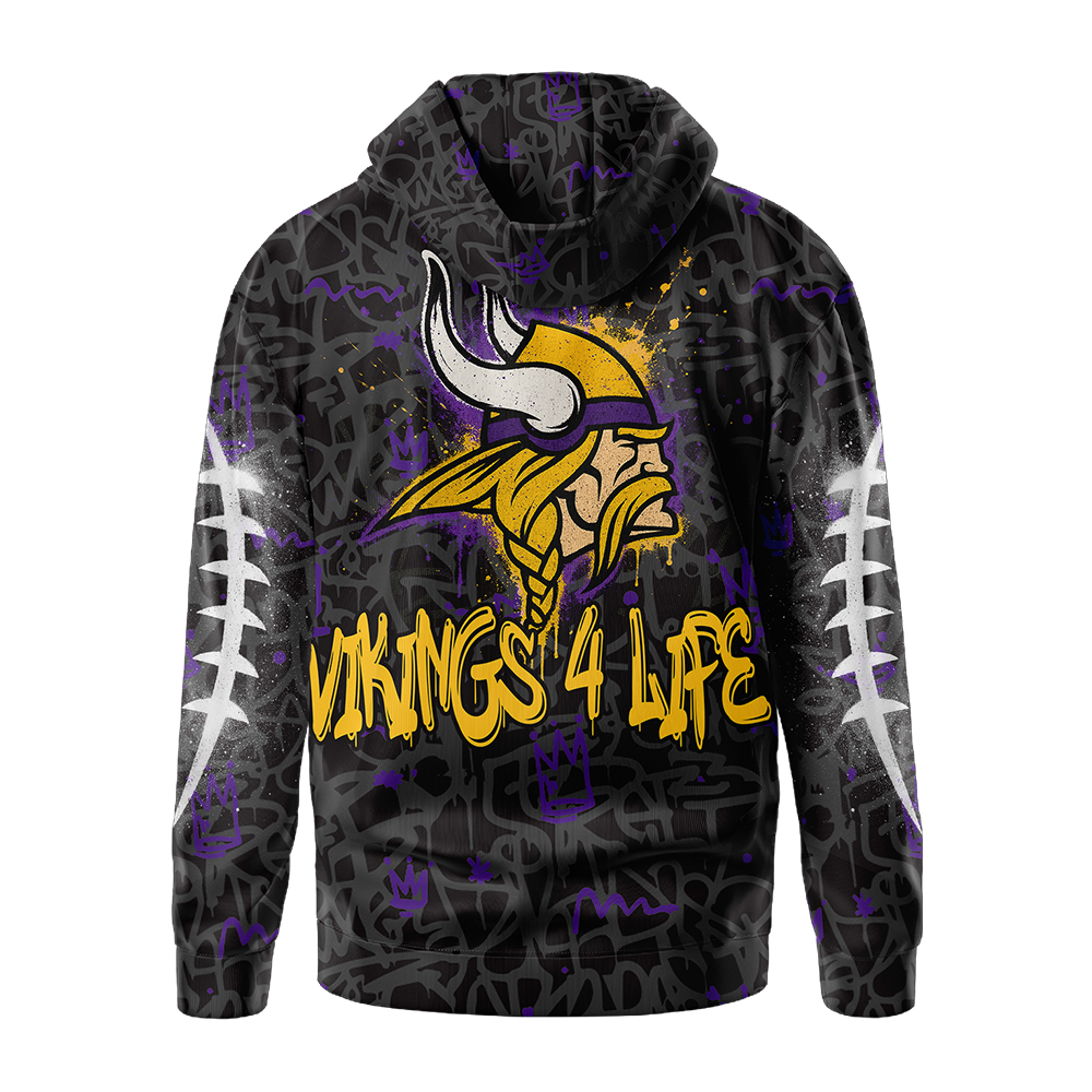 Premium NFL MIN Special Graffiti Hoodie V2 NMD  TTV