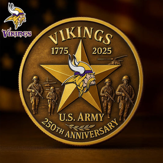 Premium NFL MIN U.S Army Anniversary Coin V1 NMD NHM