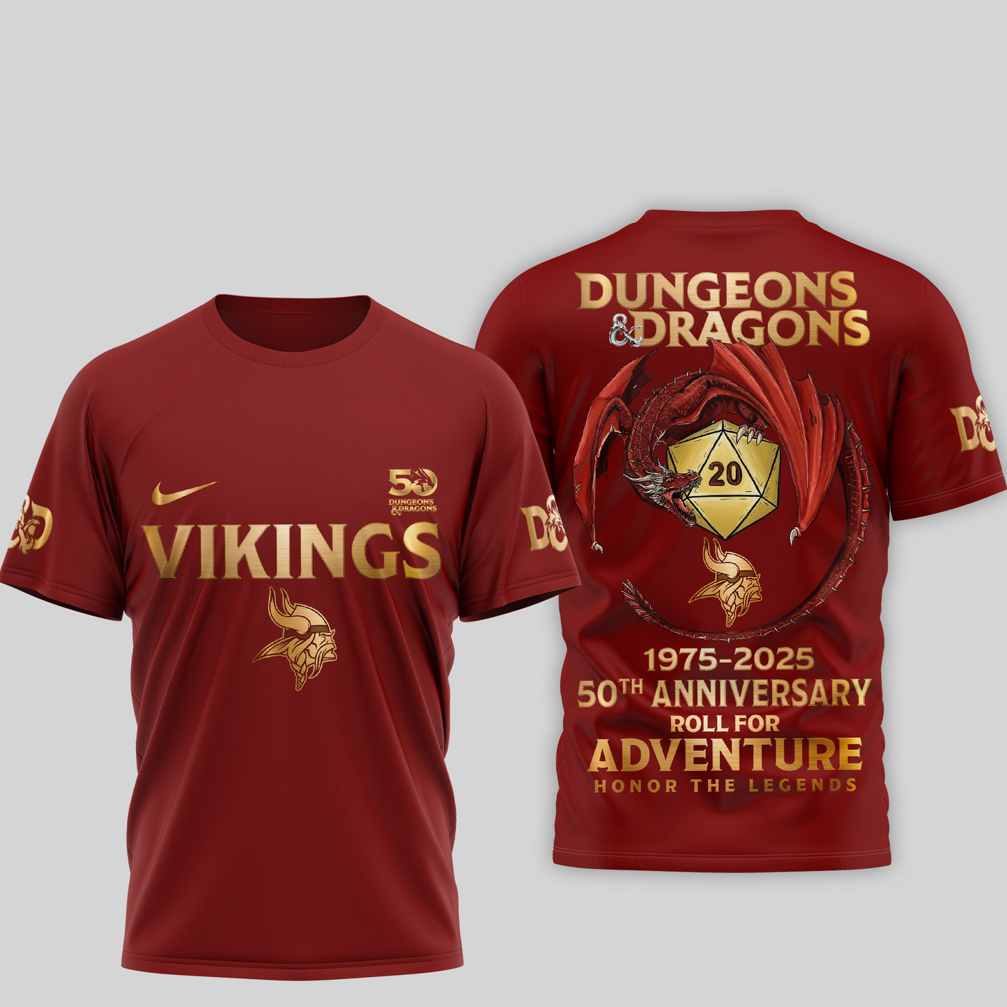 Premium NFL MIN x Dungeons And Dragons 50th Anniversary Shirt V15 NMD TTV