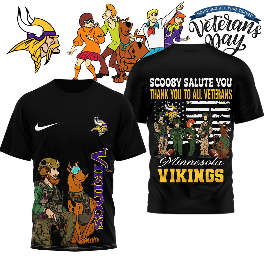 Premium NFL MIN x SCO Salute Veterans T-shirt V15 NMD NHM