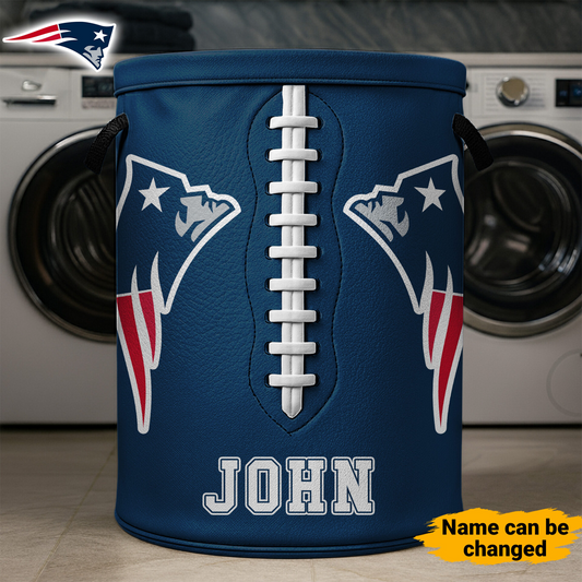 Premium NFL NE Clothes Hamper HI V1 NMD TTV