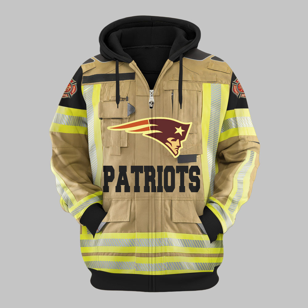 Premium NFL NE Firefighter Zip Hoodie V1 NMD TTV