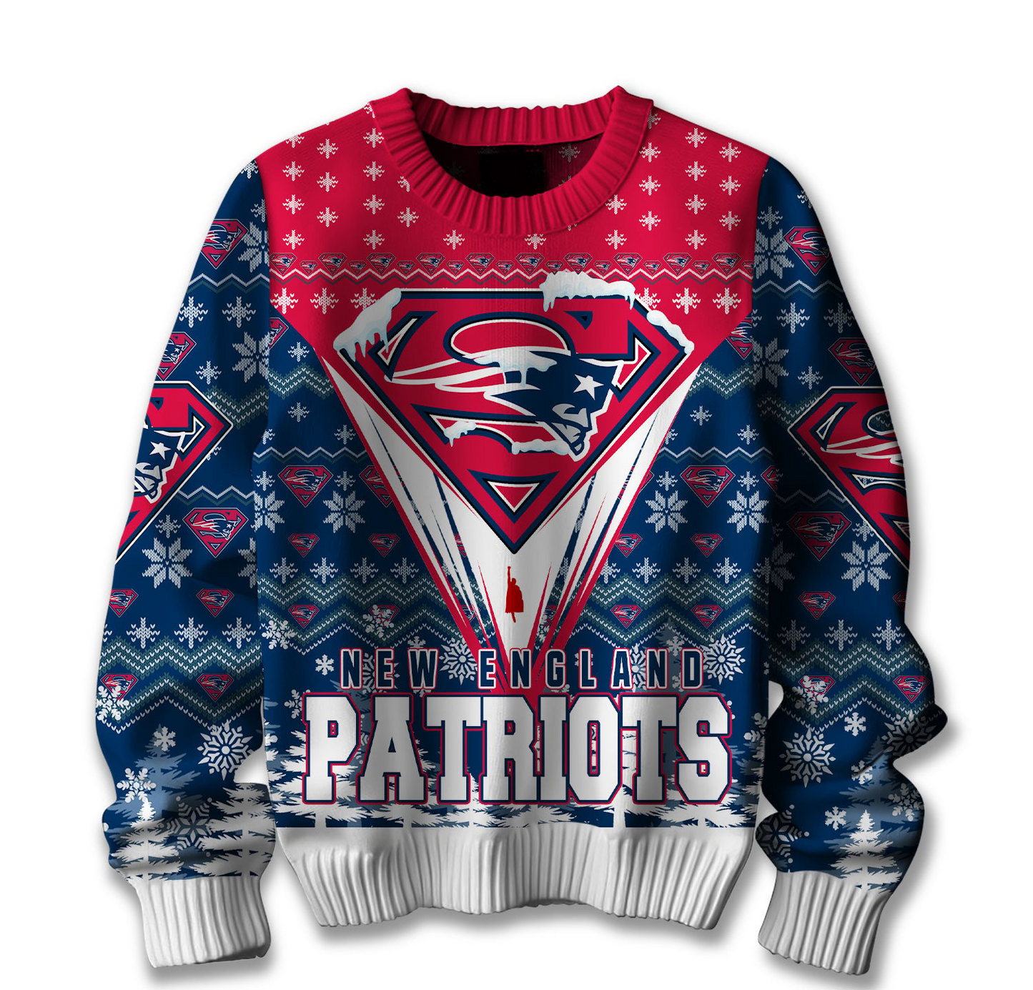 Premium NFL NE Merry Super Christmas Sweater V1 NMD TTV