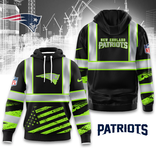 Premium NFL NE Safety Hi-Vis Hoodie V1 NMD TTV