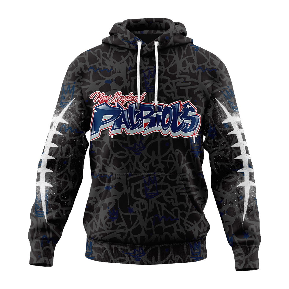 Premium NFL NE Special Graffiti Hoodie V2 NMD  TTV