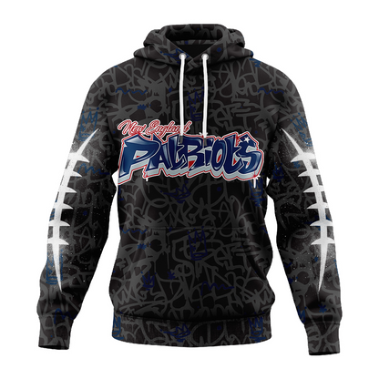 Premium NFL NE Special Graffiti Hoodie V2 NMD  TTV