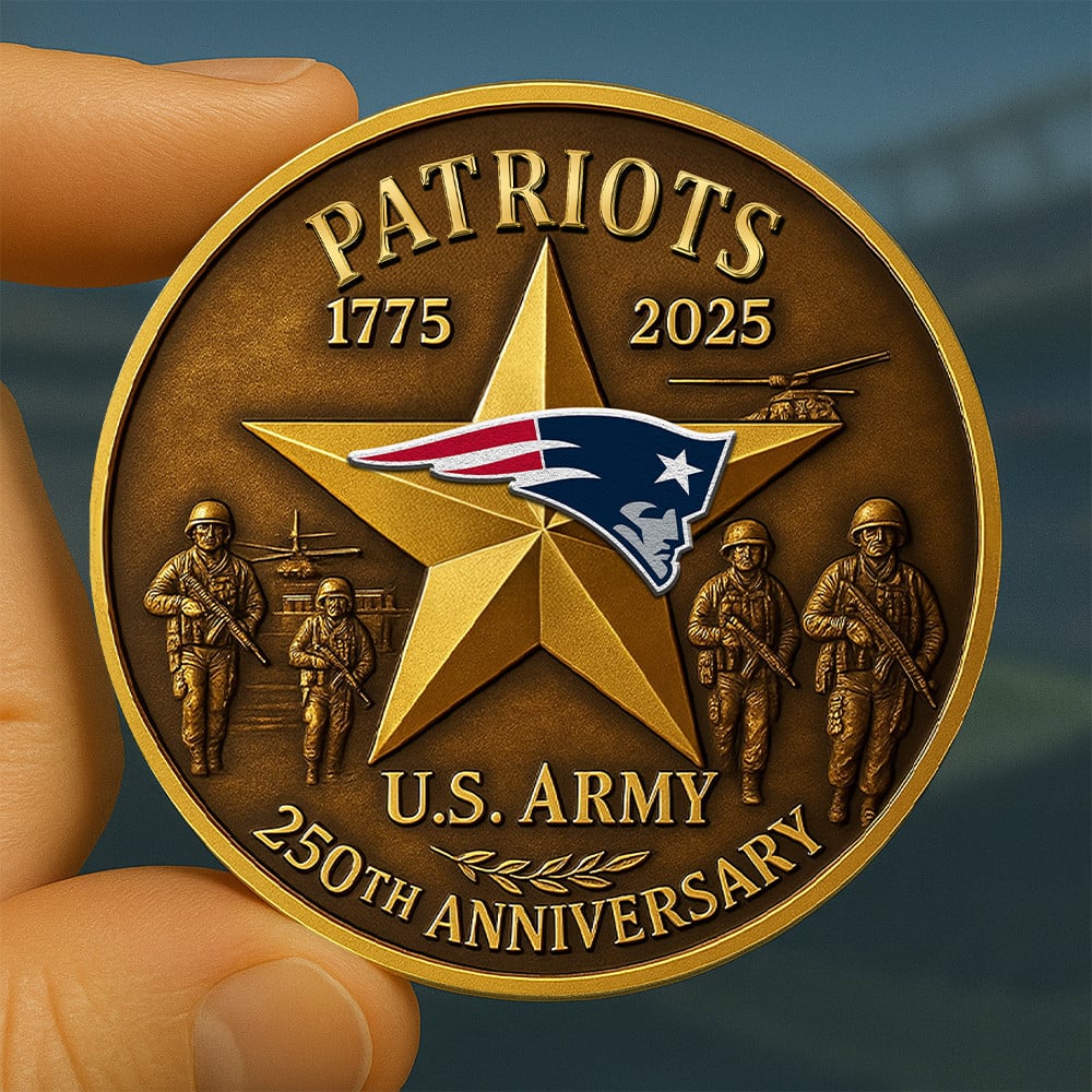 Premium NFL NE U.S Army Anniversary Coin V1 NMD NHM