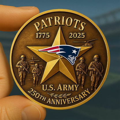 Premium NFL NE U.S Army Anniversary Coin V1 NMD NHM