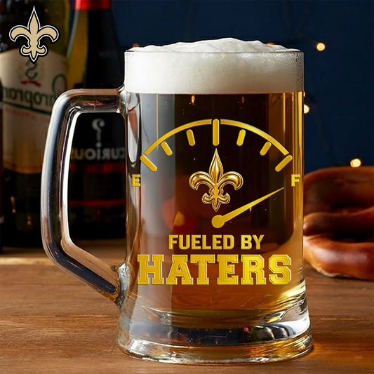 Premium NFL NO Fueled By Haters Beer Glasses V1 NMD 031125 TTV