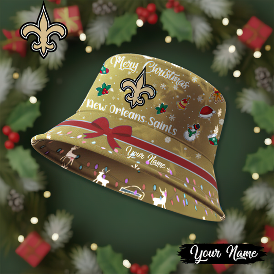 Premium NFL NO Merry Christmas Bucket Hat V1 NMD TTV