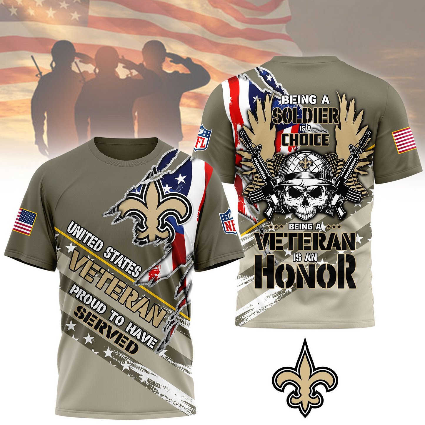 Premium NFL NO Proud U.S. Veteran T-shirt V1 NMD TTV