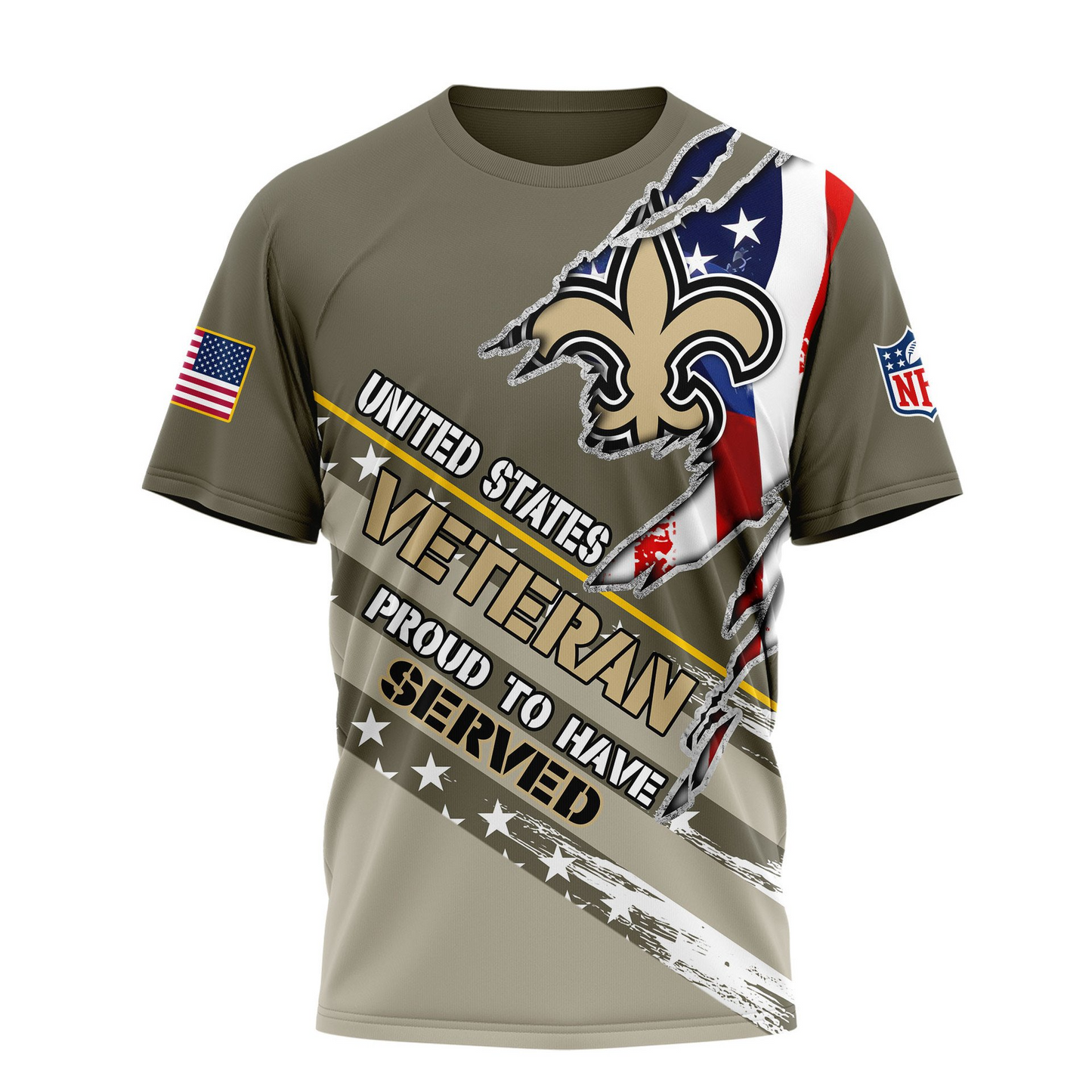 Premium NFL NO Proud U.S. Veteran T-shirt V1 NMD TTV