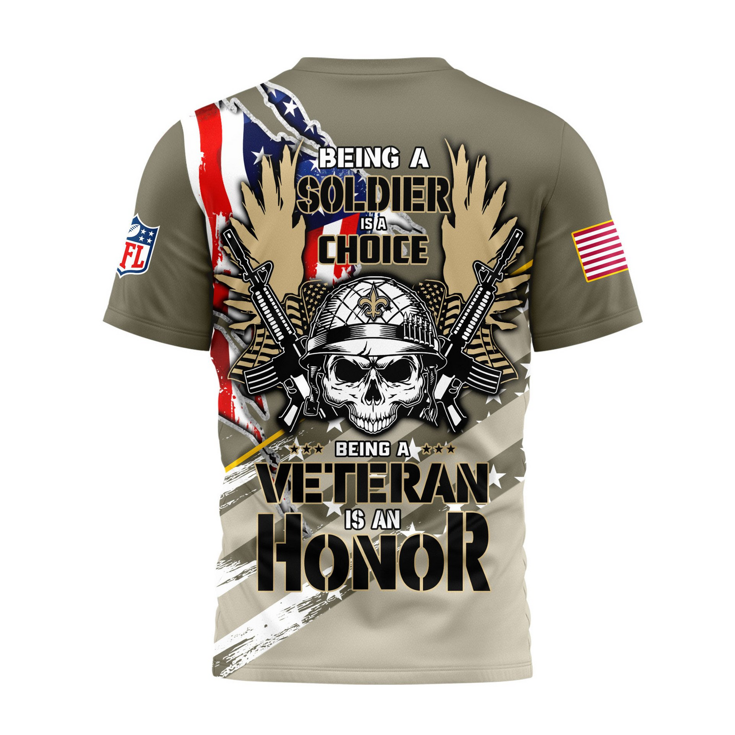 Premium NFL NO Proud U.S. Veteran T-shirt V1 NMD TTV