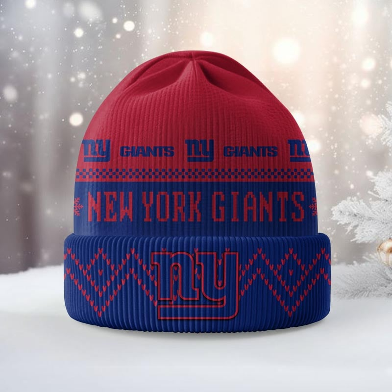 Premium NFL NYG Beanie Hat V1 NMD TTV