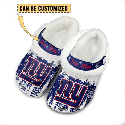 Premium NFL NYG Winter Fleece Clogs V1 NMD TTV