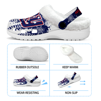 Premium NFL NYG Winter Fleece Clogs V1 NMD TTV