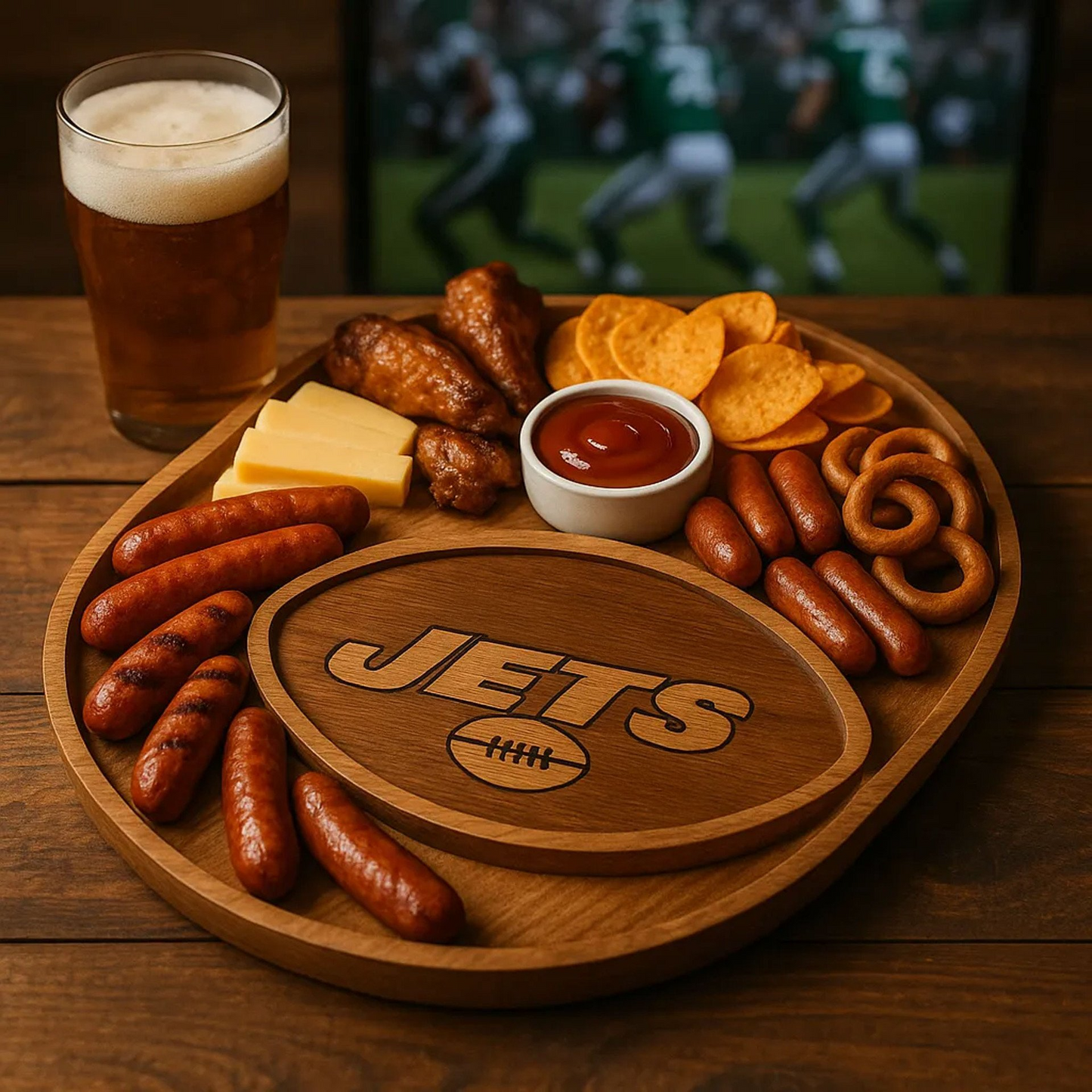 Premium NFL NYJ Game Day Platter V1 NMD TTV