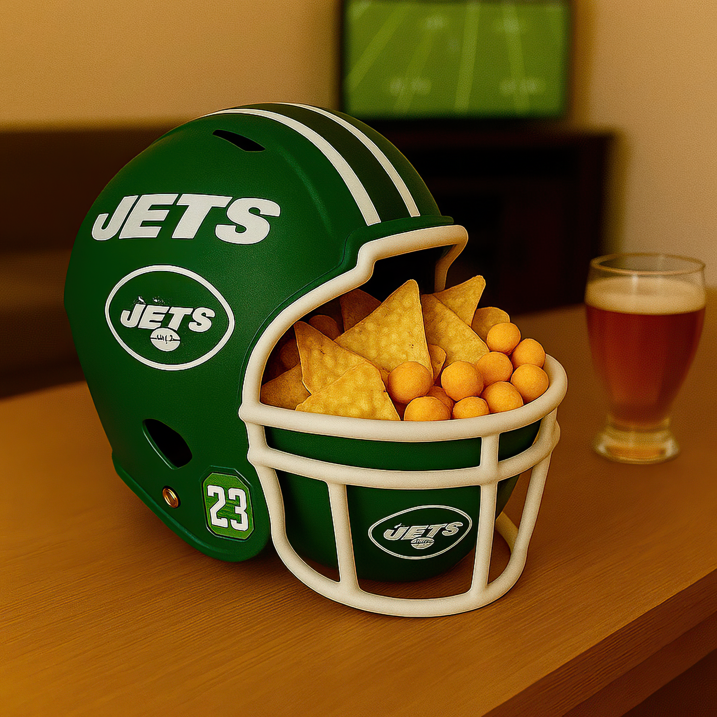 Premium NFL NYJ Legacy Football Helmet Snack Bowl V1 NMD TTV