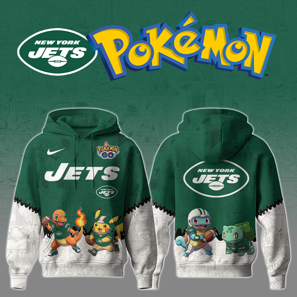 Premium NFL NYJ x Pokemon Hoodie V1 NMD TTV
