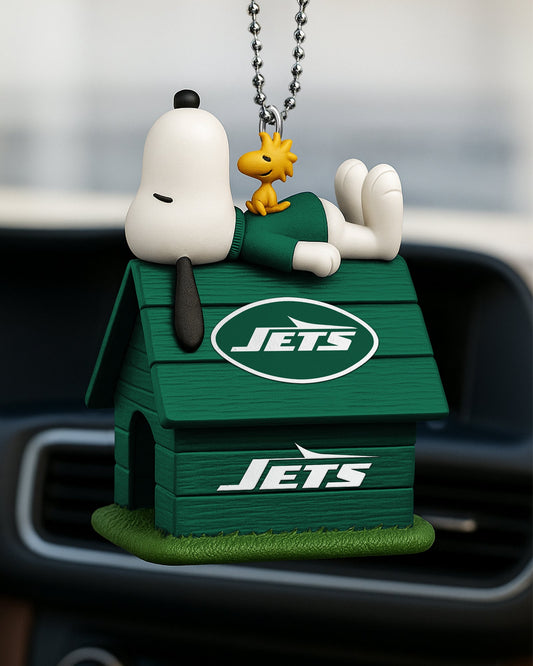 Premium NFL NYJ x Snoopy Car Ornament V2 NMD NHM