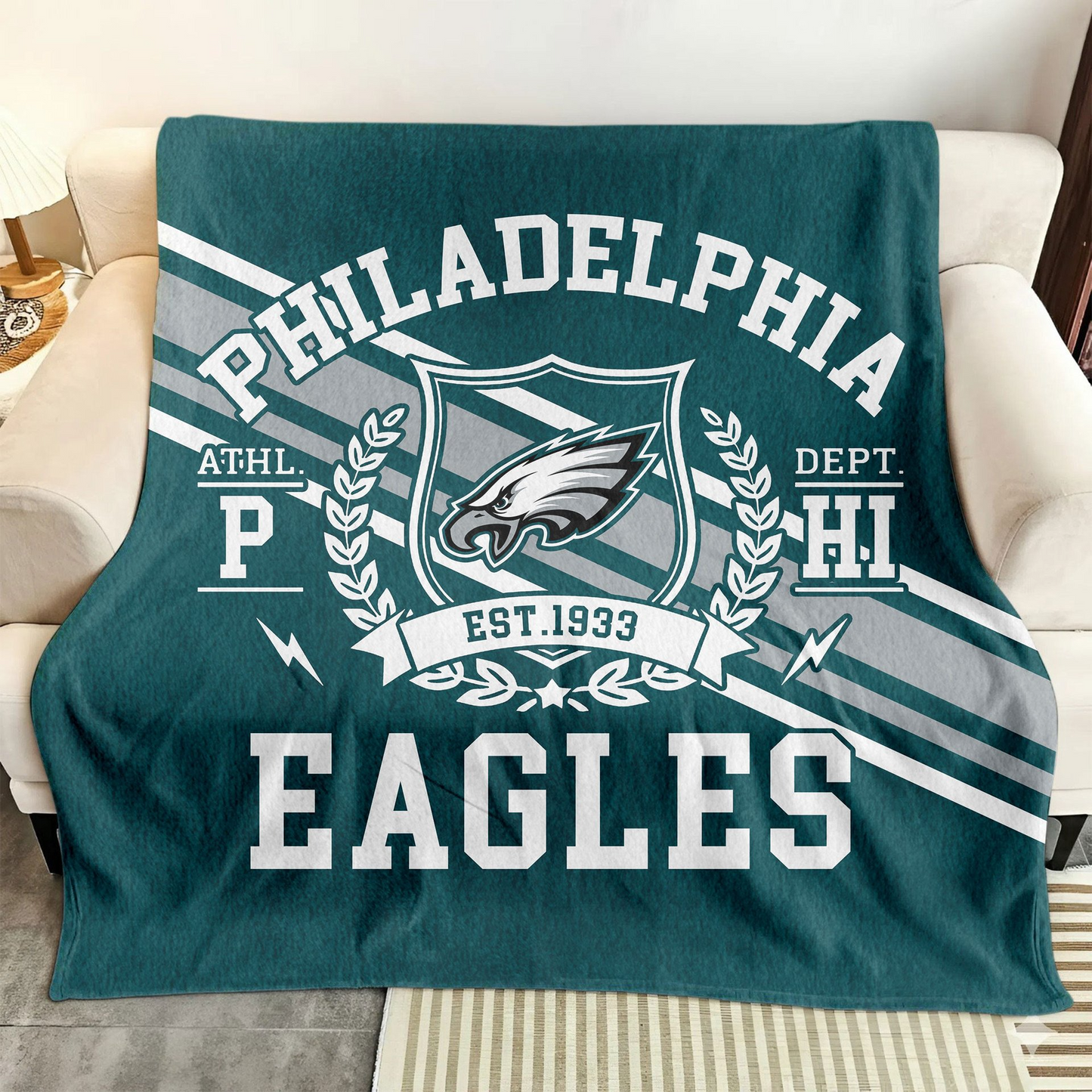 Premium NFL PHI Legacy Fleece Blanket V3 NMD TTV