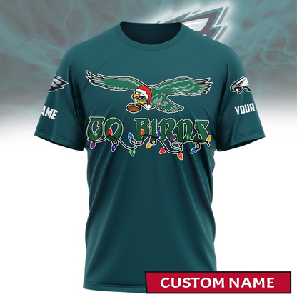 Premium NFL PHI Merry Christmas T-shirt V1 NMD TTV