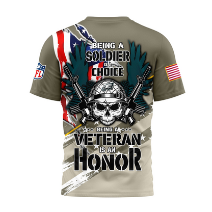 Premium NFL PHI Proud U.S. Veteran T-shirt V1 NMD TTV