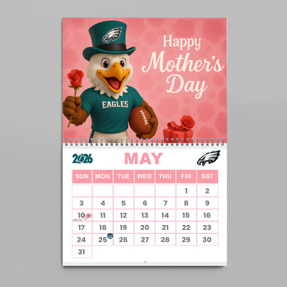 Premium NFL PHI Wall Calendar 2026 V1 NMD TTV