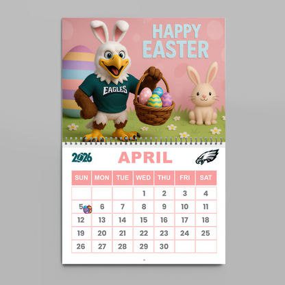 Premium NFL PHI Wall Calendar 2026 V1 NMD TTV