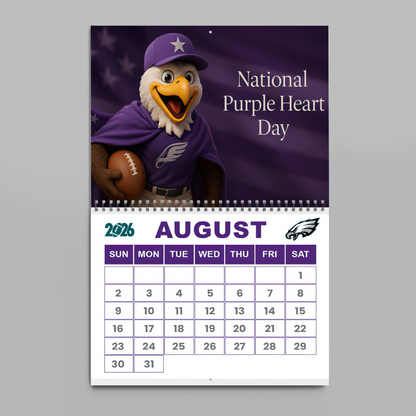 Premium NFL PHI Wall Calendar 2026 V1 NMD TTV