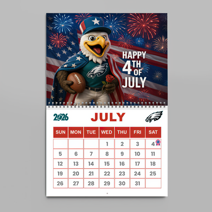 Premium NFL PHI Wall Calendar 2026 V1 NMD TTV