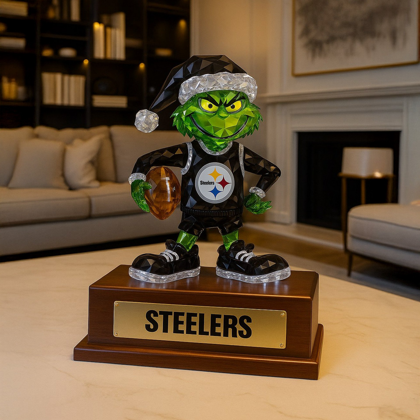 Premium NFL PIT Crystal Style Desktop Ornament V1 NMD  TTV