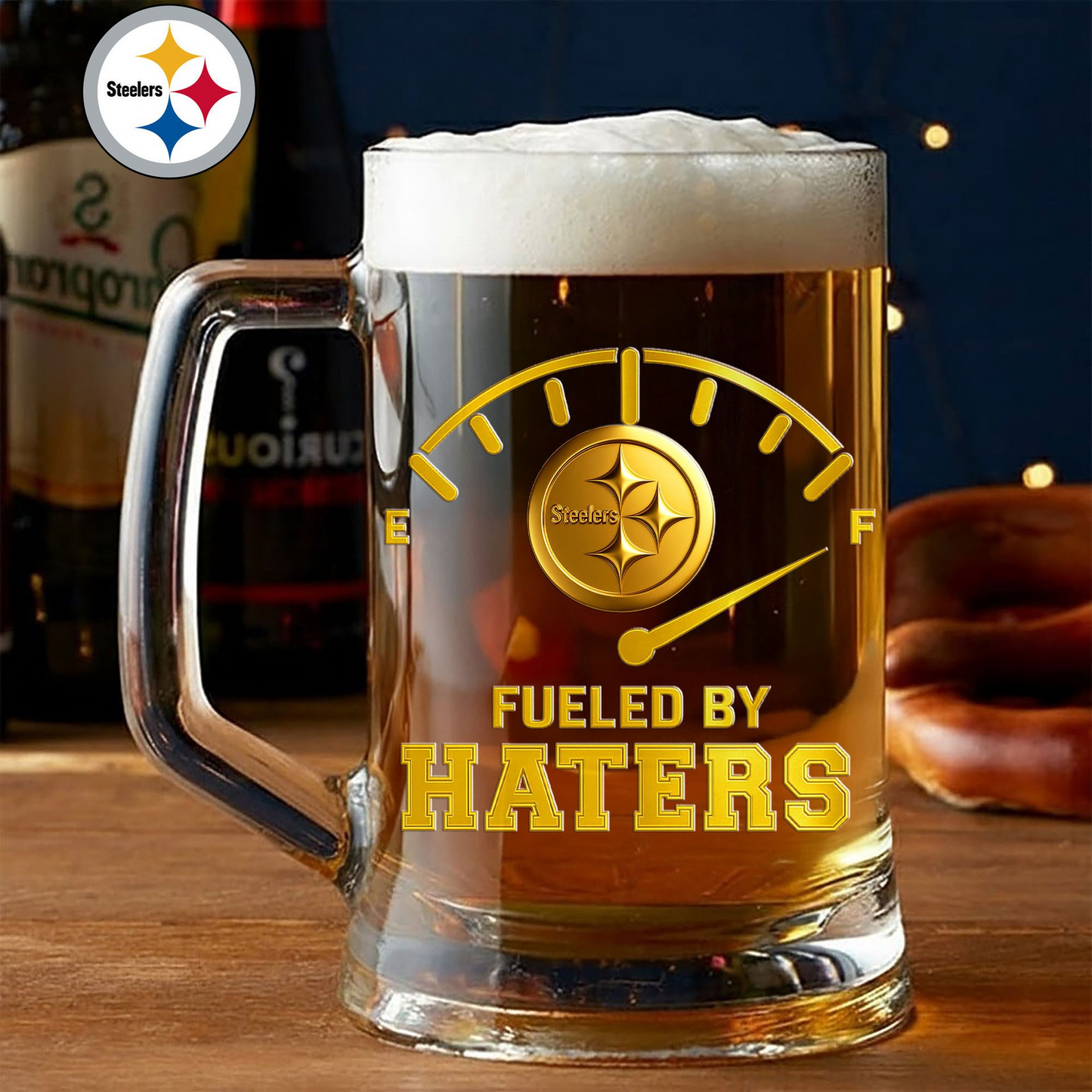 Premium NFL PIT Fueled By Haters Beer Glasses V1 NMD 031125 TTV