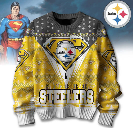 Premium NFL PIT Merry Super Christmas Sweater V1 NMD TTV