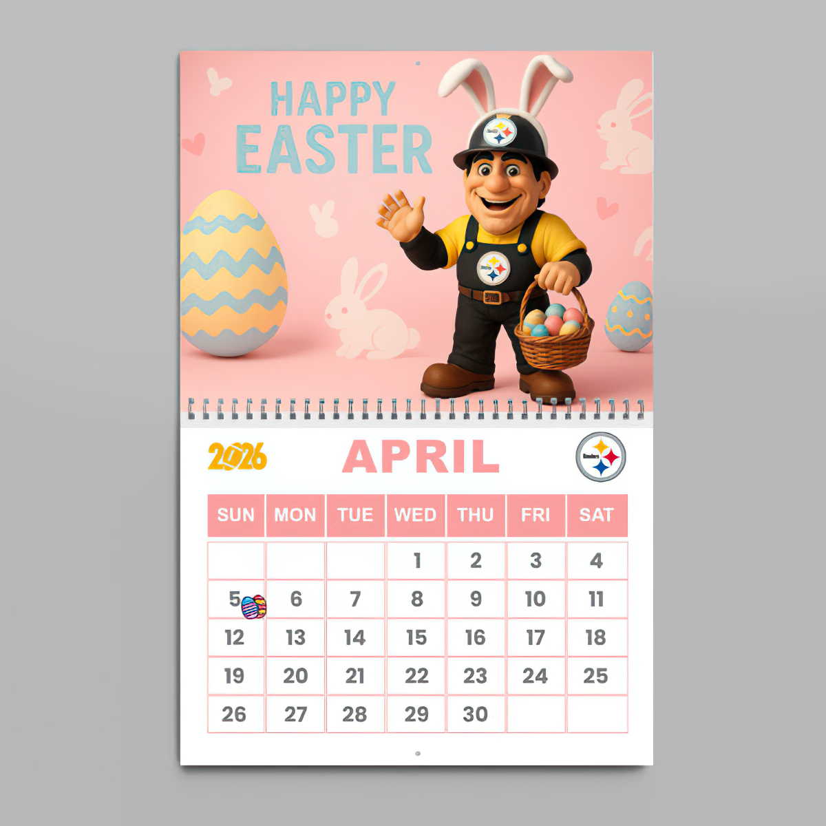 Premium NFL PIT Wall Calendar 2026 V1 NMD TTV