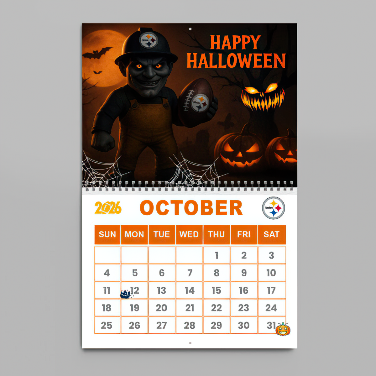 Premium NFL PIT Wall Calendar 2026 V1 NMD TTV