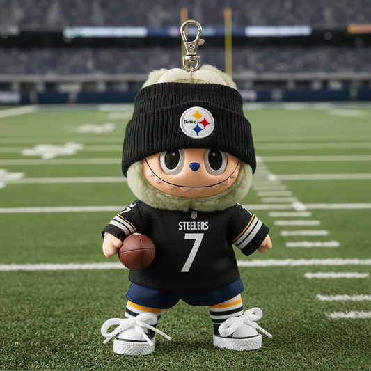 Premium NFL PIT x Labubu Mini Plush Keychain V1 NMD TTV