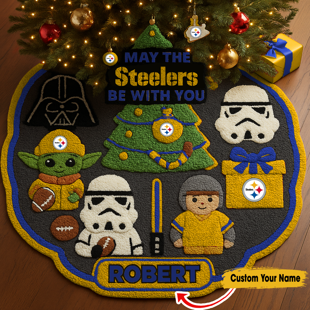 Premium NFL PIT x STW Christmas Tree Skirt V1 NMD TTV