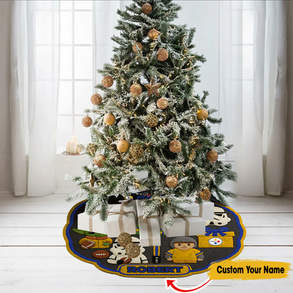 Premium NFL PIT x STW Christmas Tree Skirt V1 NMD TTV