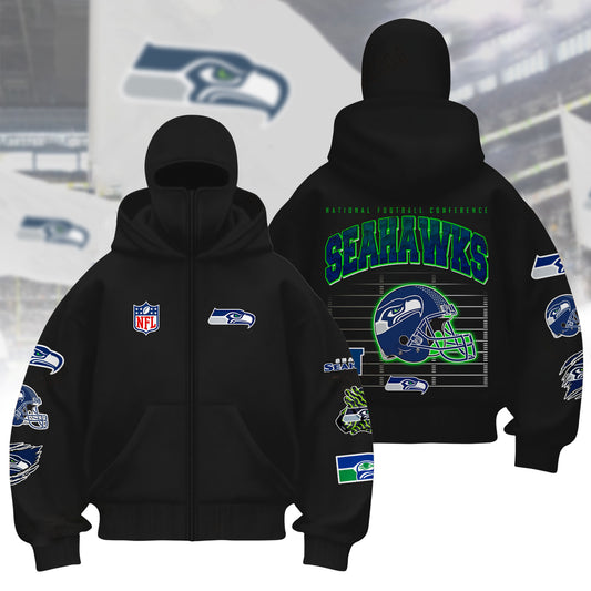 Premium NFL SEA Hoodie Balaclava V1 NMD NHM
