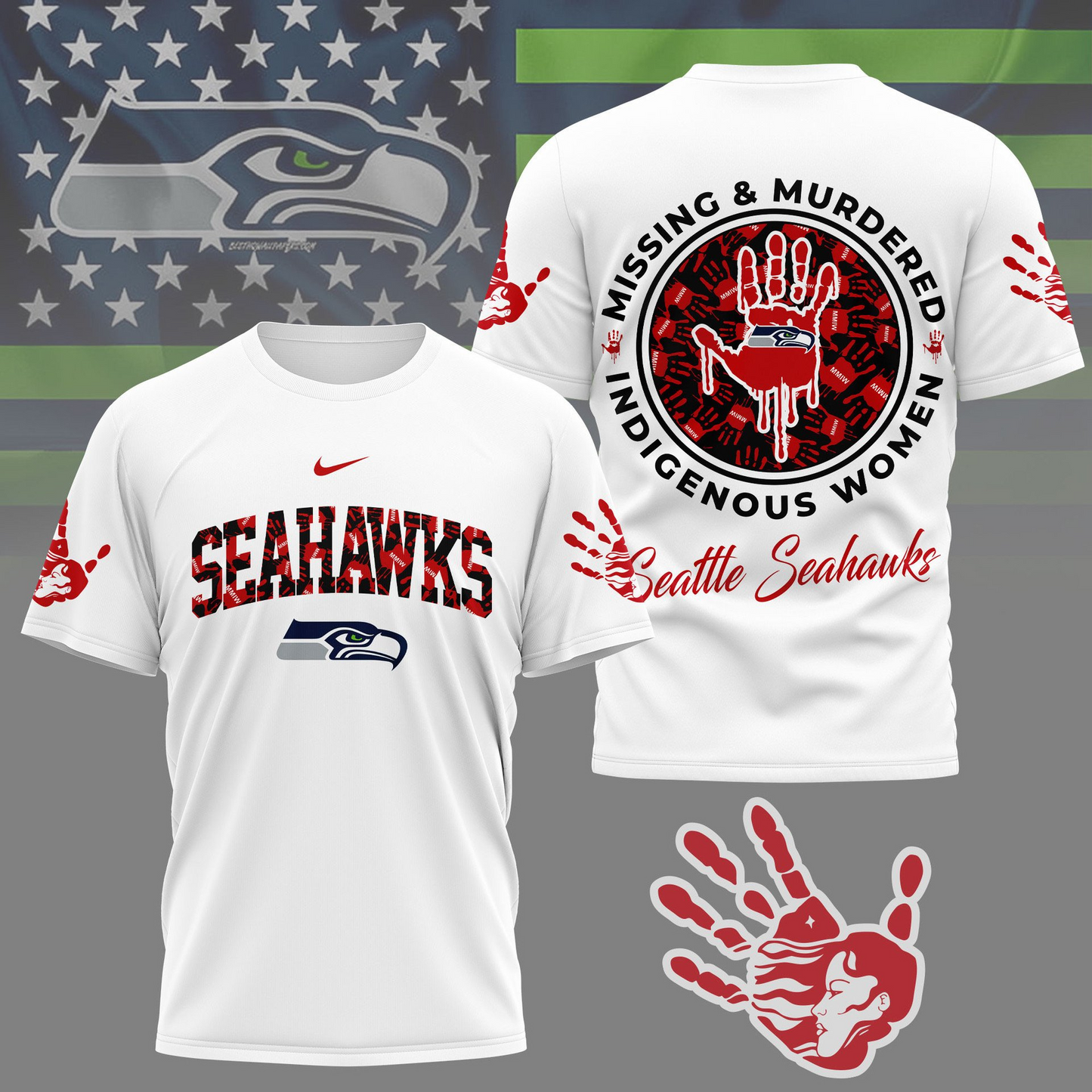 Premium NFL SEA MMIW Awareness Shirt V1 NMD TTV
