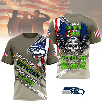 Premium NFL SEA Proud U.S. Veteran T-shirt V1 NMD TTV